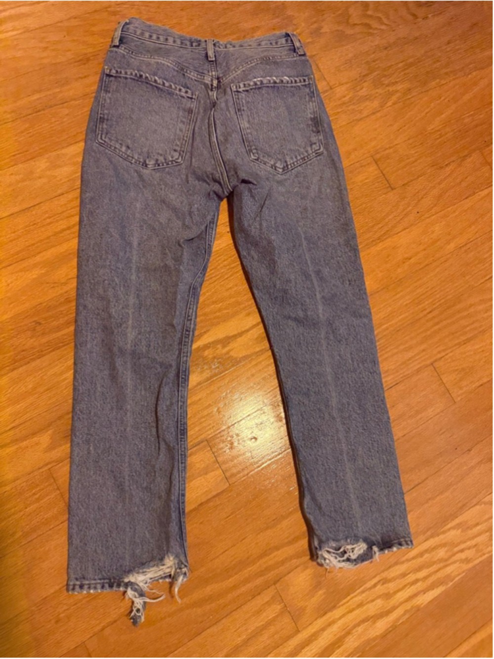 Preowned, Women's AGOLDE Blue Straight Leg Jeans ,Size 26 - Picture 4 of 4